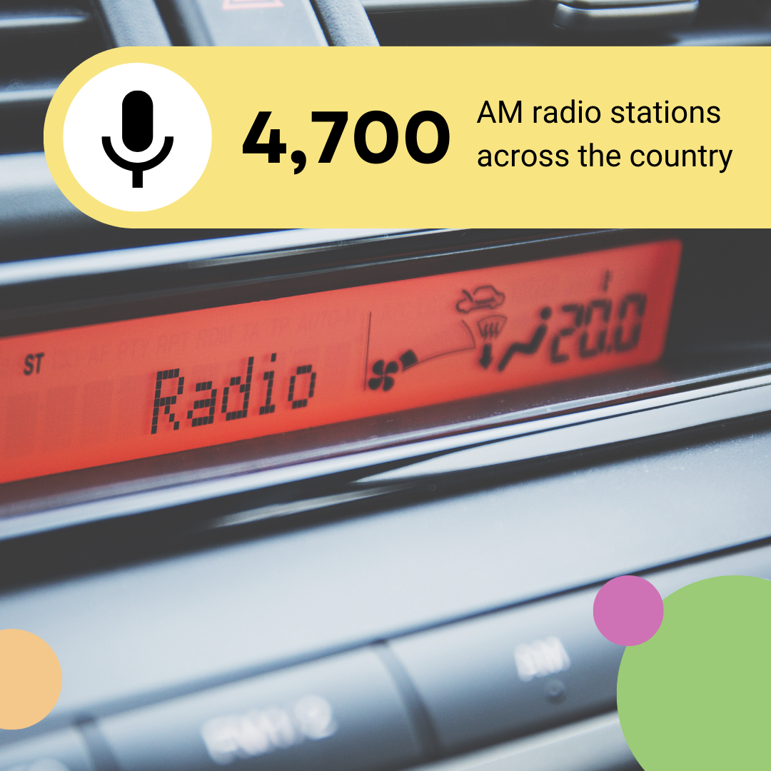 4,700 AM radio stations across the country